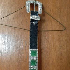 Atlas Green Square Diamond Belt